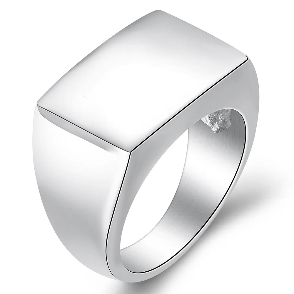 2019 Wholesale Stainless Steel Plain Craft Design Finger Men Custom Blank Signet Men Square Ring, Silver/rose gold /gold/black/blue
2019 Wholesale Stainless Steel Plain Craft Design Finger Men Custom Blank Signet Men Square Ring, Silver/rose gold /gold/black/blue