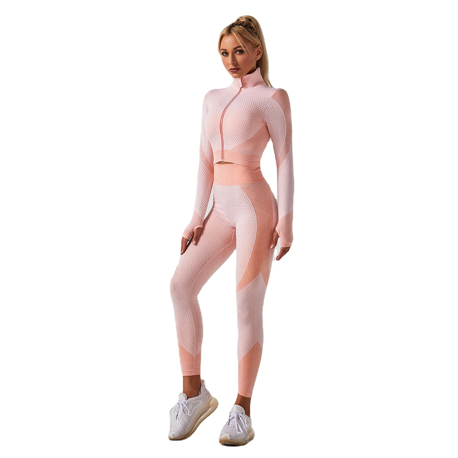2021 New Design Fitness Long Sleeve Shhirt And Leggings Gym Clothing Two Pieces Seamless Yoga Set, Customized colors
2021 New Design Fitness Long Sleeve Shhirt And Leggings Gym Clothing Two Pieces Seamless Yoga Set, Customized colors