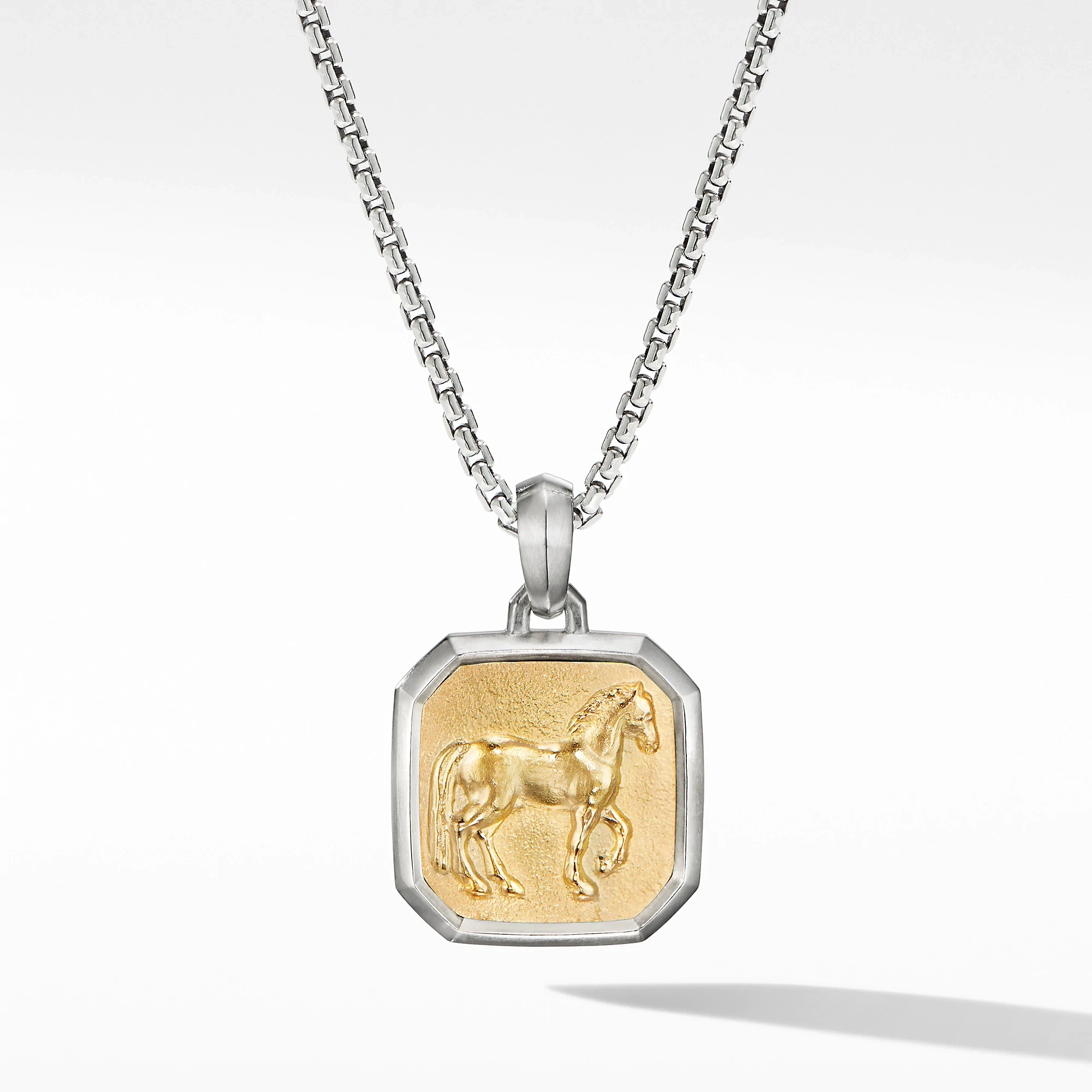 Agate Stone Stainless Steel Blue Gold Plated Square Pendant Horse Necklace For Men, Picture shows
Agate Stone Stainless Steel Blue Gold Plated Square Pendant Horse Necklace For Men, Picture shows