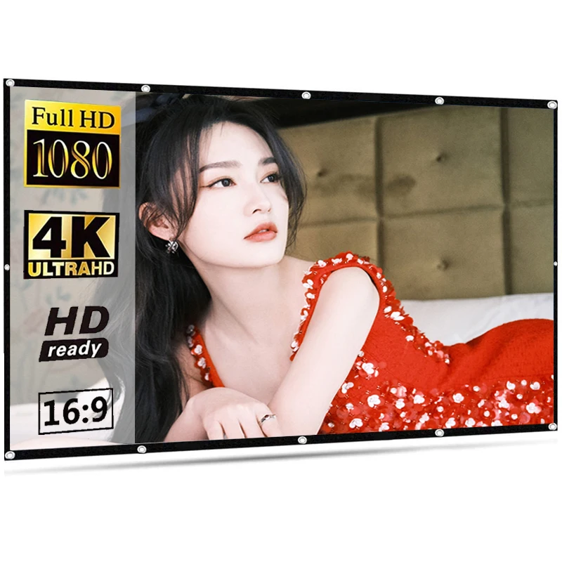 Yovanxer HD Portable Projector Screens Outdoor Foldable for Home Theater Movie Projection Polyester Curtain
Yovanxer HD Portable Projector Screens Outdoor Foldable for Home Theater Movie Projection Polyester Curtain