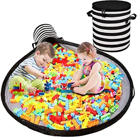 Large Play Mat and Toy Storage Organizer Baskets, Outdoor Toy Quick Storage Bag Collapsible, Blue yellow or customized color
Large Play Mat and Toy Storage Organizer Baskets, Outdoor Toy Quick Storage Bag Collapsible, Blue yellow or customized color