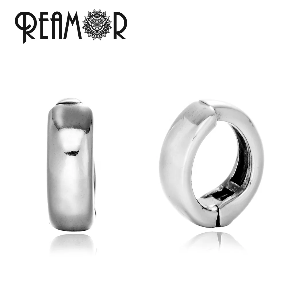 REAMOR Women Men 316l Stainless Steel Simple Style Clip Earrings Classical Silver Jewelry fit No Ear Hole Men Jewelry, Silver color
REAMOR Women Men 316l Stainless Steel Simple Style Clip Earrings Classical Silver Jewelry fit No Ear Hole Men Jewelry, Silver color