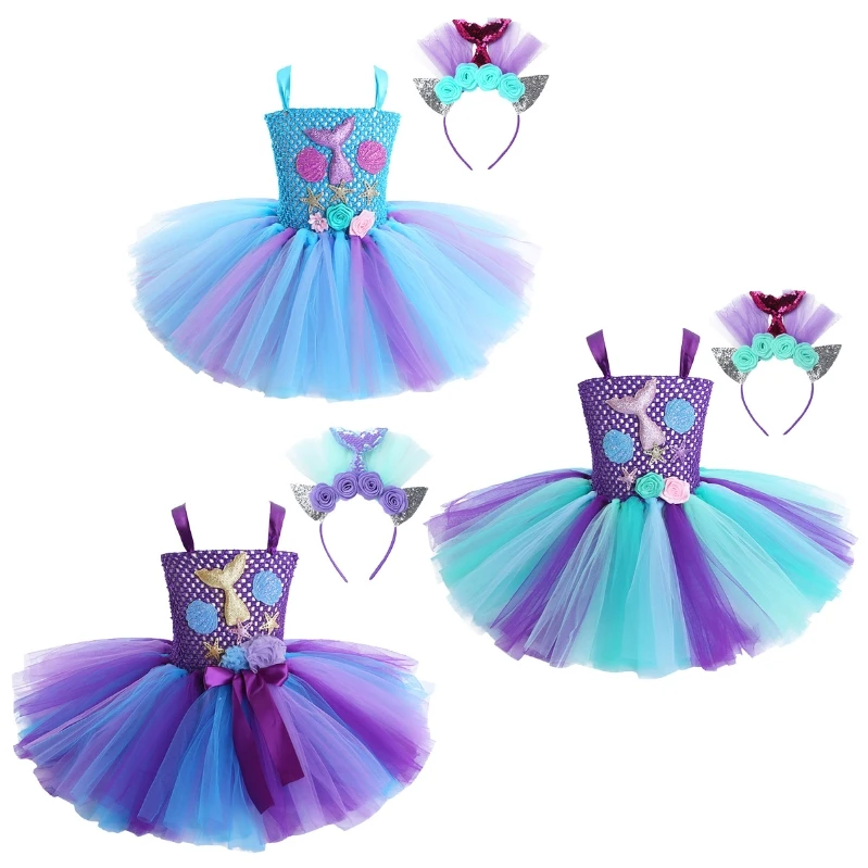 New Arrived Children Sleeveless 3D Flower Mesh Halloween Cosplay Party Mermaid Princess Dress For Girls
New Arrived Children Sleeveless 3D Flower Mesh Halloween Cosplay Party Mermaid Princess Dress For Girls