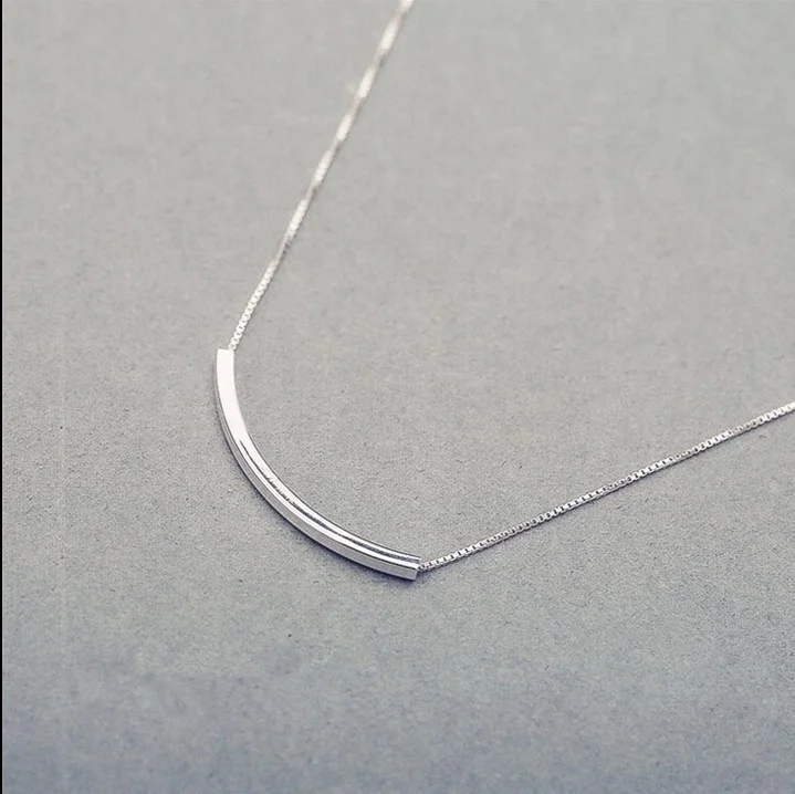 Simple Fashion Silver Color Necklace For Women Girl Stereo Pipe Pendant Necklace Thin Chain Choker Lucky Classic Simple Jewelry
Simple Fashion Silver Color Necklace For Women Girl Stereo Pipe Pendant Necklace Thin Chain Choker Lucky Classic Simple Jewelry