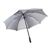 Top quality 25" bigger strong windproof golf umbrella UV protect straight rainy and sunny umbrella sun-proof