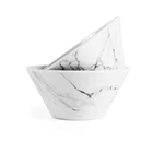 Dia 4.7" X H 2.2" Inch 9.97 Ounce Melamine Soup Bowls Set Of 96 White Soup And Cereal Bowls Marble Serving Bowls Set