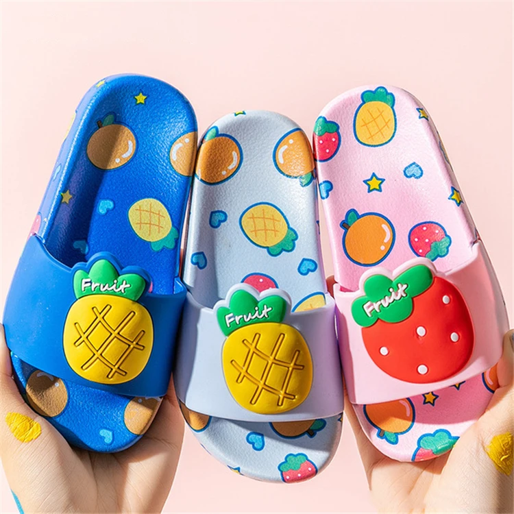 Children's sandals and slippers summer new cute cartoon fruit print boys and girls bath slippers kids slides slippers
Children's sandals and slippers summer new cute cartoon fruit print boys and girls bath slippers kids slides slippers
