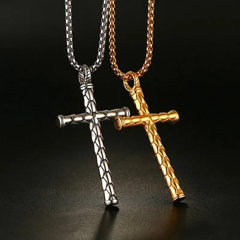 Gothic rock religious plating cross stainless steel necklace pendant popular jewelry factory direct wholesale
Gothic rock religious plating cross stainless steel necklace pendant popular jewelry factory direct wholesale