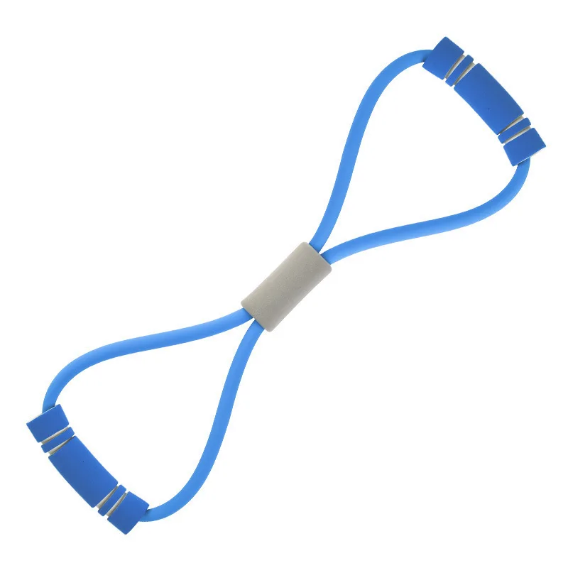 Home Gym Equipment 8 shape rubber chest expander Training Yoga Pull Rope 
Home Gym Equipment 8 shape rubber chest expander Training Yoga Pull Rope