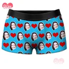 Packaging Customization Sexy Pleasantly Surprised Custom Print Underwear Men Boxer Briefs Sexy