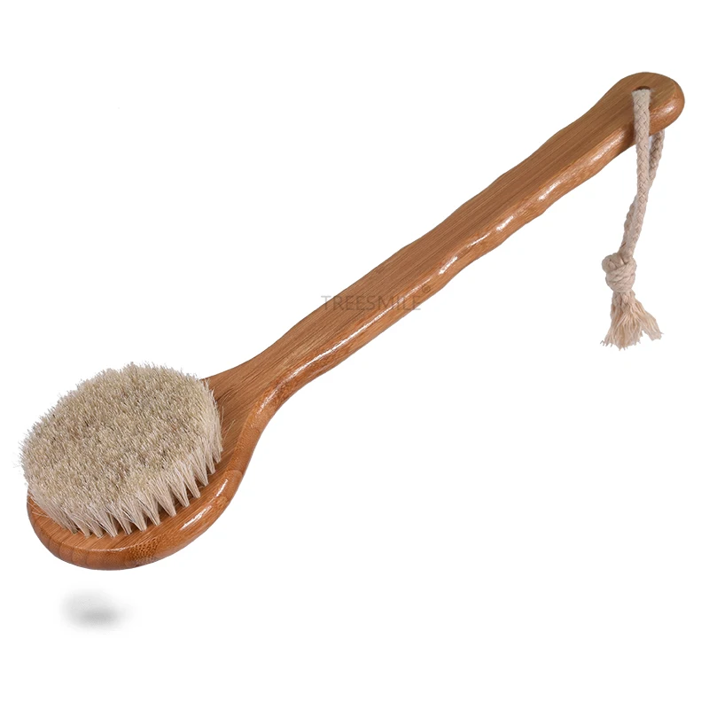 Bath Shower Body Brush Eco-friendly bamboo Long Handle for Shower Exfoliating with natural soft horsehair bristles TreesmileOEM
Bath Shower Body Brush Eco-friendly bamboo Long Handle for Shower Exfoliating with natural soft horsehair bristles TreesmileOEM