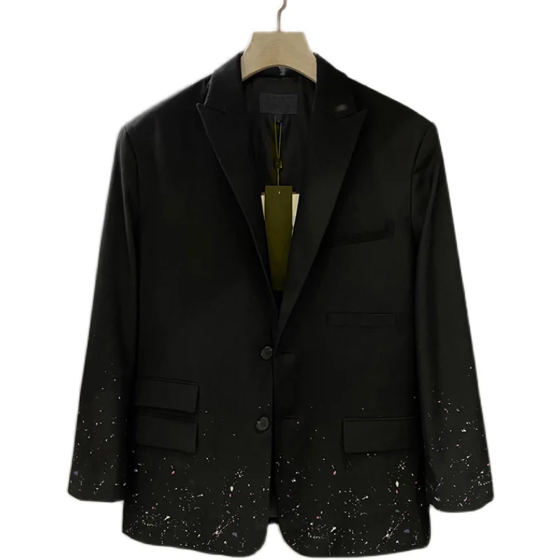 Black Suit OEM High Quality Star Print Cotton Suit For Young Adult For Springtime Spring Outing
Black Suit OEM High Quality Star Print Cotton Suit For Young Adult For Springtime Spring Outing