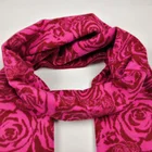 Rose Red color Top quality 100% viscose scarf for men's ladies' manufacture