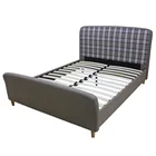 bedroom furniture double modern soft bed frame wood designs