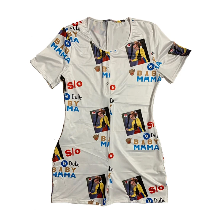 2020 Hot selling custom designer positioning printing plus size printed adult sexy pajama onesie womens, Photo color
2020 Hot selling custom designer positioning printing plus size printed adult sexy pajama onesie womens, Photo color