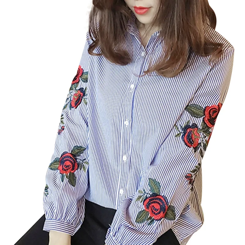 SZ-XXJC002 New Cute Loose Ladies Embroidery Shirt Designs Ladies Tops Women Tops Blouse, White, striped
SZ-XXJC002 New Cute Loose Ladies Embroidery Shirt Designs Ladies Tops Women Tops Blouse, White, striped