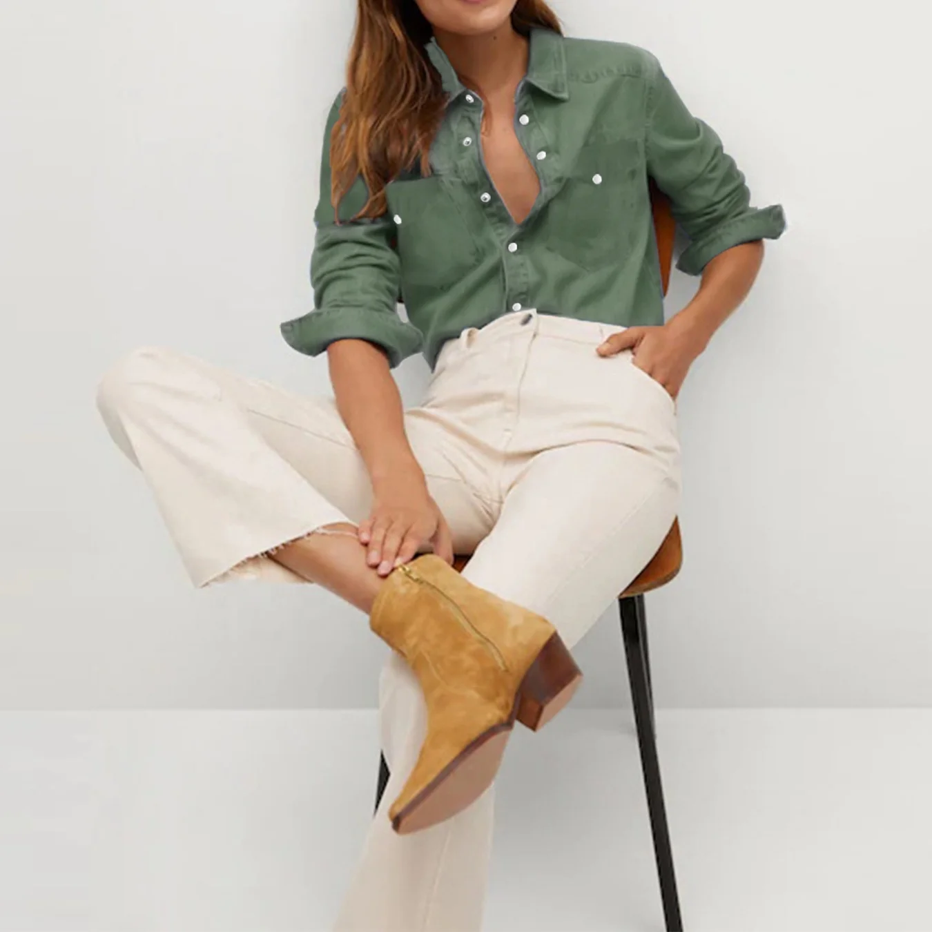 2021 Women Clothing Fashion Trendy Long Sleeve Shirts For Women Blouses, As picture or customized make
2021 Women Clothing Fashion Trendy Long Sleeve Shirts For Women Blouses, As picture or customized make