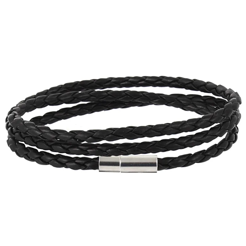 Brand black retro Wrap Long leather bracelet men bangles fashion sproty Chain link male charm bracelet with 5 laps, Silver
Brand black retro Wrap Long leather bracelet men bangles fashion sproty Chain link male charm bracelet with 5 laps, Silver