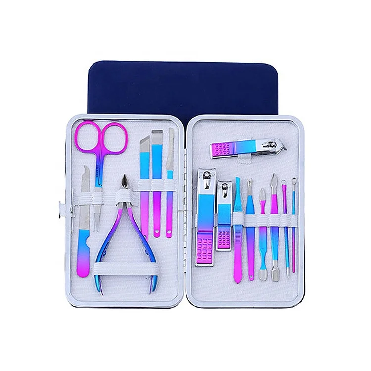 4 pcs to 18 pcs rainbow colorful manicure tools stainless steel nail clipper manicure gift set, Picture color or customized
4 pcs to 18 pcs rainbow colorful manicure tools stainless steel nail clipper manicure gift set, Picture color or customized