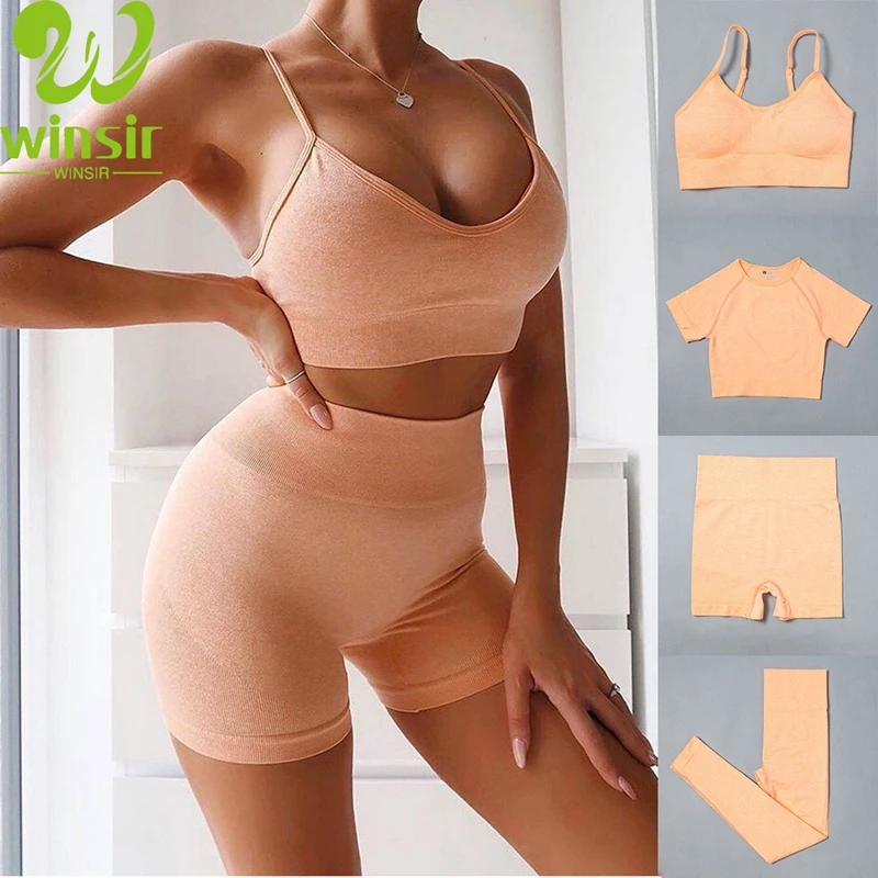 2020 Activewear New Sexy Workout Fitness Wear 4 Piece Sports Bra Crop Top High Waist Seamless Yoga Shorts & Pants Leggings Set
2020 Activewear New Sexy Workout Fitness Wear 4 Piece Sports Bra Crop Top High Waist Seamless Yoga Shorts & Pants Leggings Set