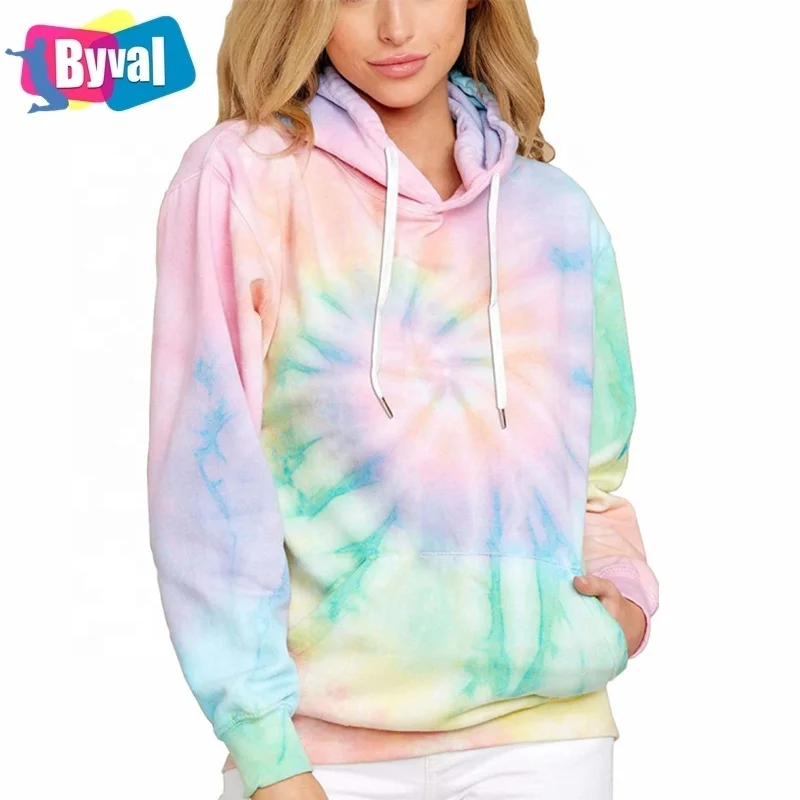 Byval Women's Long Sleeves Spring And Autumn Wear Streethoodies Colorful Hooded Neck Factory Price Tie Dye Pullover Hoodies
Byval Women's Long Sleeves Spring And Autumn Wear Streethoodies Colorful Hooded Neck Factory Price Tie Dye Pullover Hoodies