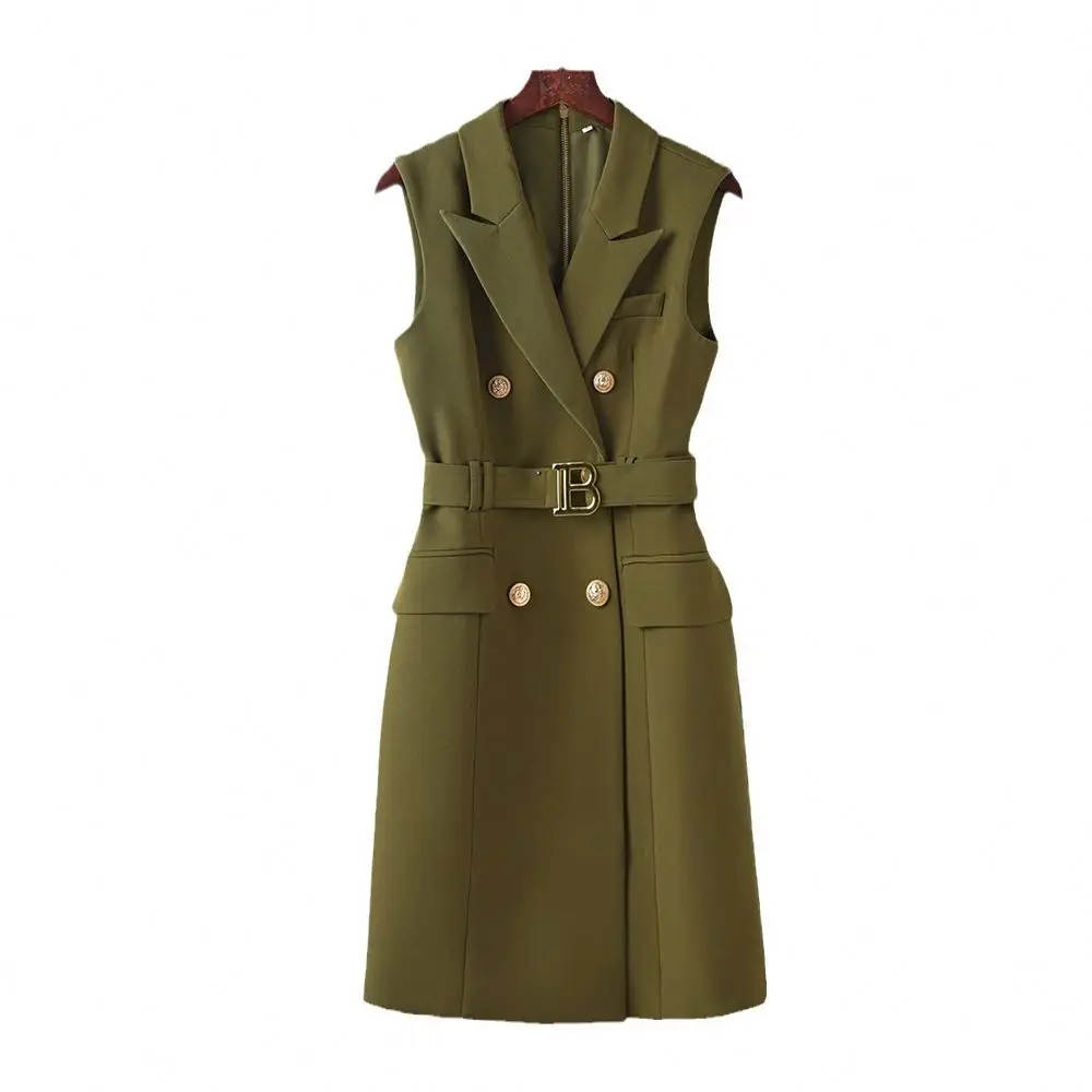 Women Office Clothing Ladies Bodycon Blazer And Dress Off Shoulder Show Slim With Gold Belt Elegant Casual Dress
Women Office Clothing Ladies Bodycon Blazer And Dress Off Shoulder Show Slim With Gold Belt Elegant Casual Dress