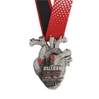 Metal Silver Plate Zinc Alloy Medals Custom Antique Silver Zinc Alloy Metal Bronze Miles Medals Brass Plate With Ribbon