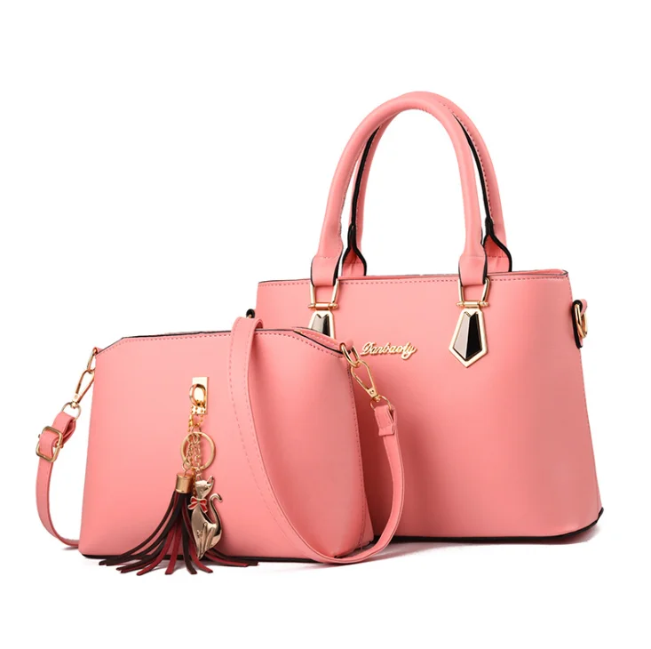 Wholesale 2pcs hand bag sets manufacturer custom logo luxury fashion shoulder Pu leather women brand handbags, Customizable
Wholesale 2pcs hand bag sets manufacturer custom logo luxury fashion shoulder Pu leather women brand handbags, Customizable