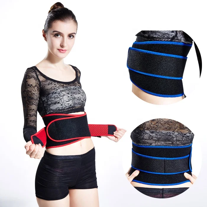 Unisex Running Waist Trimmer Fitness Workout Back Support Belt neoprene, Blue and red
Unisex Running Waist Trimmer Fitness Workout Back Support Belt neoprene, Blue and red
