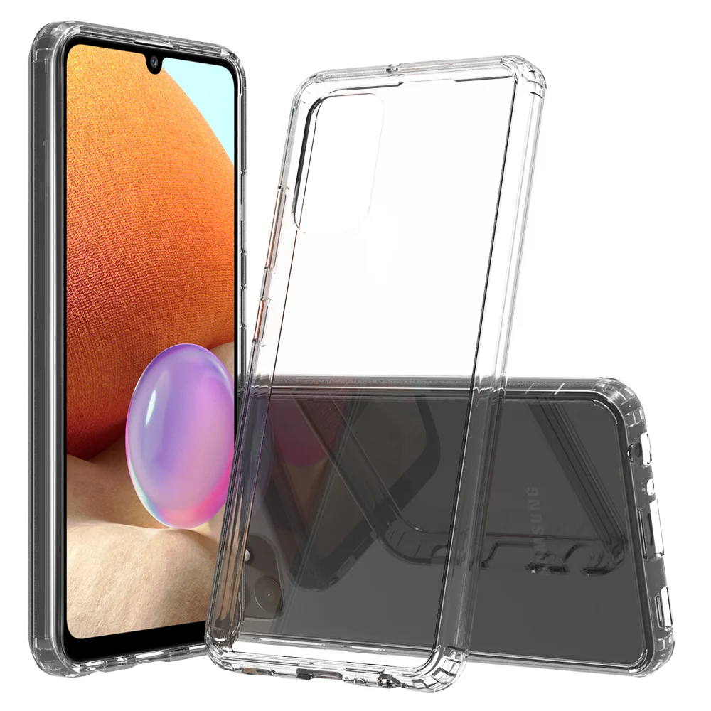 Transparent Mobile Phone Cover Acrylic Bumper Case For Samsung Galaxy A32 4G Hybrid Protective Case
Transparent Mobile Phone Cover Acrylic Bumper Case For Samsung Galaxy A32 4G Hybrid Protective Case