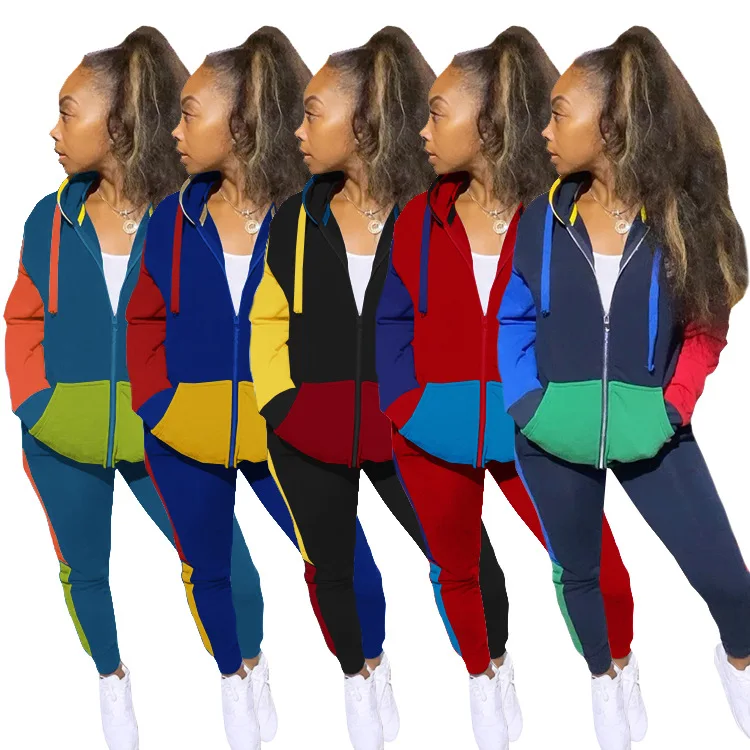 2021 Women Clothing Tracksuit Two Piece Set Sweatsuit Jogging Patchwork Women Matching Yoga 2 Piece Pants Set
2021 Women Clothing Tracksuit Two Piece Set Sweatsuit Jogging Patchwork Women Matching Yoga 2 Piece Pants Set