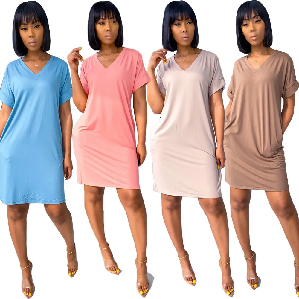 Wholesale Plus Size Women Clothing Sexy V Neck Casual Dresses With Pockets Summer Women Clothing, Picture color
Wholesale Plus Size Women Clothing Sexy V Neck Casual Dresses With Pockets Summer Women Clothing, Picture color