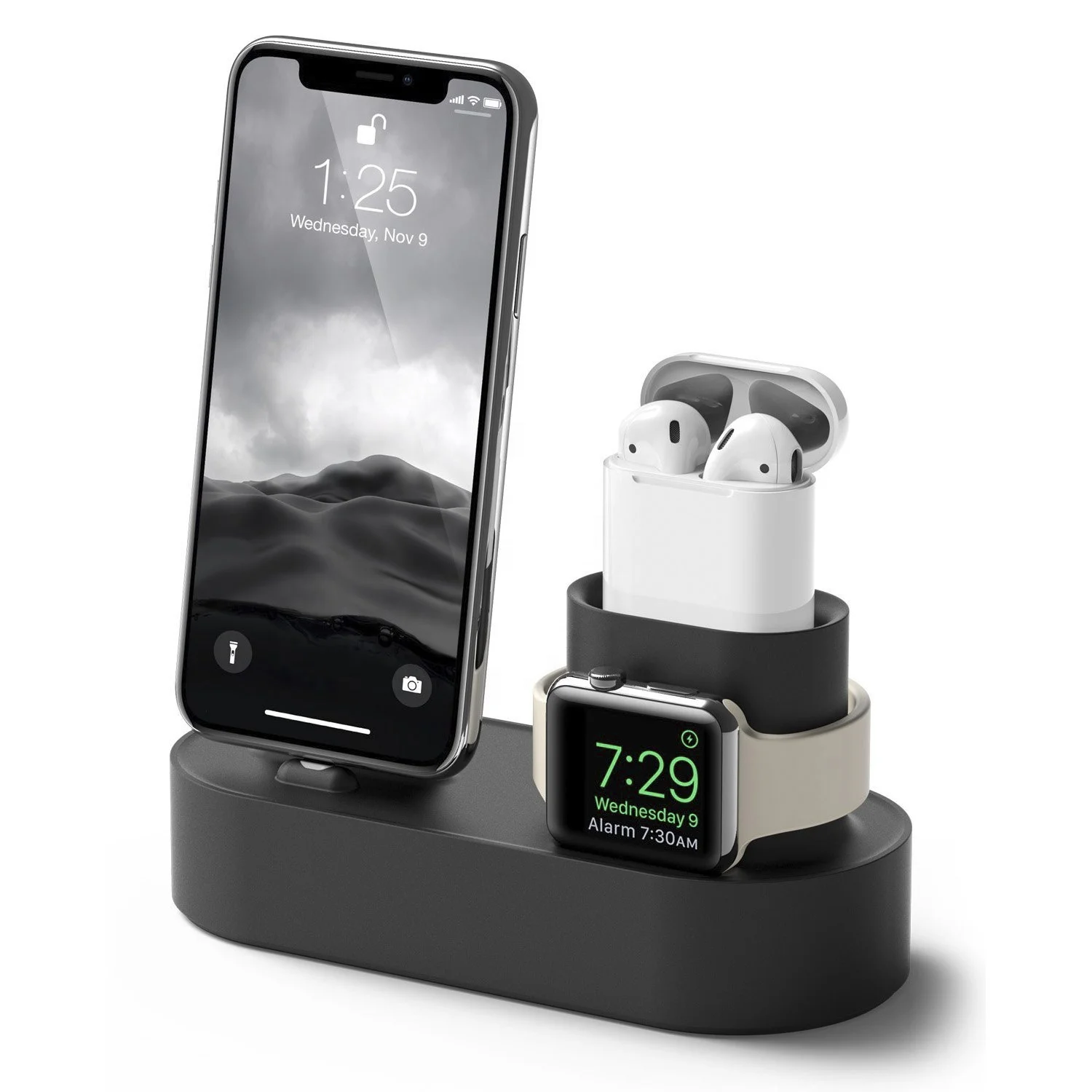 3 in 1 Universal Table Desktop Silicone Charging Stand Dock Station for iPhone/iWatch/Airpods for Mobile Phone Dock Holder
3 in 1 Universal Table Desktop Silicone Charging Stand Dock Station for iPhone/iWatch/Airpods for Mobile Phone Dock Holder