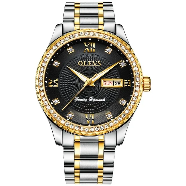 OLEVS G6618 Diamond Men Watches Business Wristwatches Quartz Luxury Gold Watch Stainless Steel Relogio Masculino
OLEVS G6618 Diamond Men Watches Business Wristwatches Quartz Luxury Gold Watch Stainless Steel Relogio Masculino