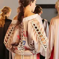 Wholesale lace up Drawstring Baseball Uniform Oversize Zipper Short Fashion bomber hollow out pink satin bomber women Jacket
Wholesale lace up Drawstring Baseball Uniform Oversize Zipper Short Fashion bomber hollow out pink satin bomber women Jacket