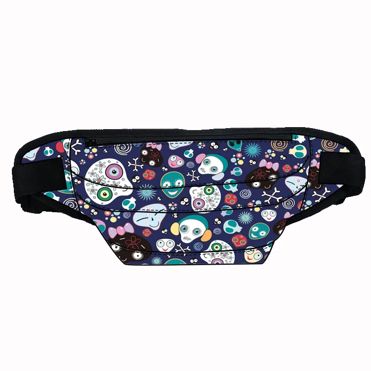 Skull print bag waist belt adjustable lightweight large capacity designer waist bag best price good quality fashion waist bag, Customized
Skull print bag waist belt adjustable lightweight large capacity designer waist bag best price good quality fashion waist bag, Customized
