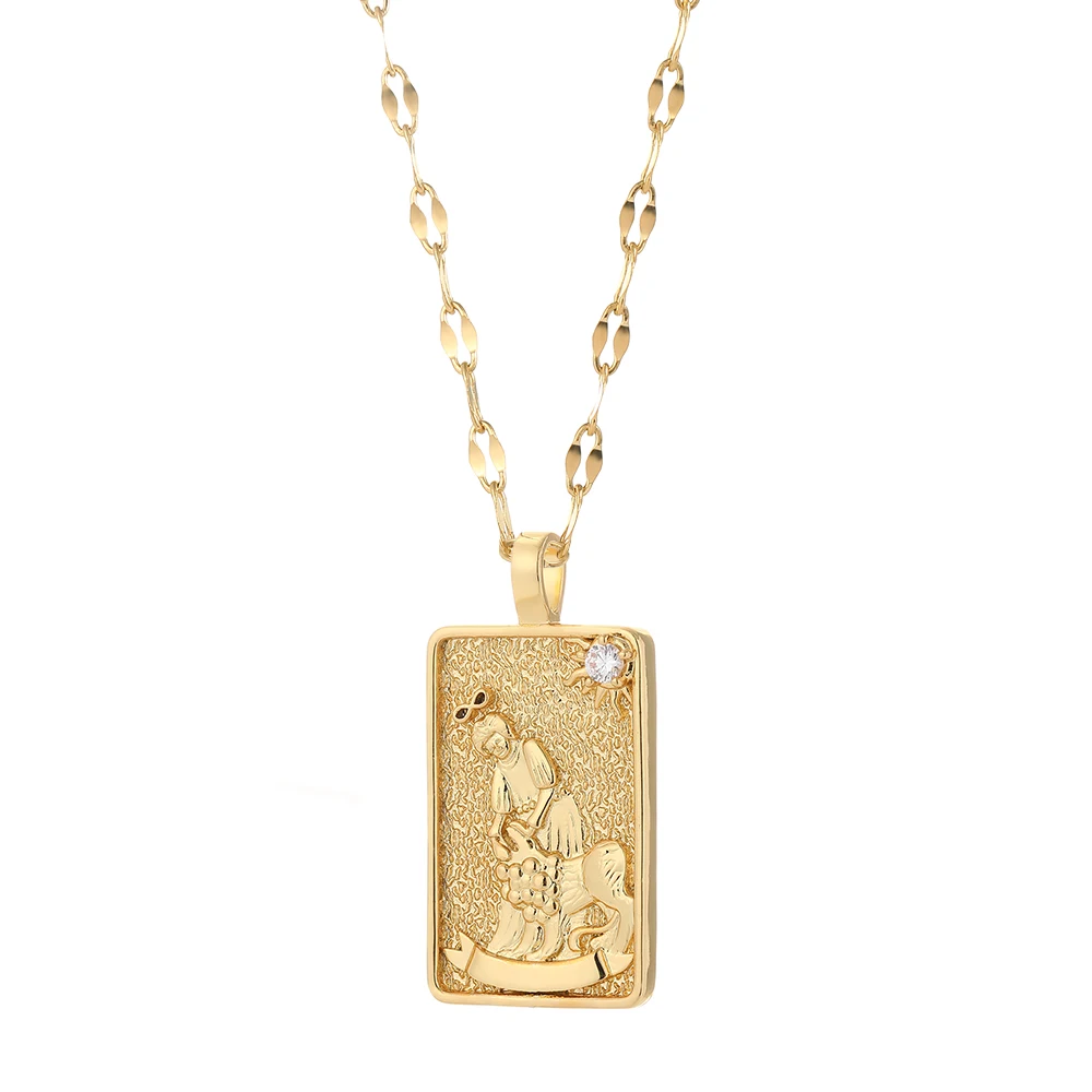 14k gold jewelry wholesale character idun tarot card divination necklace jewelry stainless steel
14k gold jewelry wholesale character idun tarot card divination necklace jewelry stainless steel