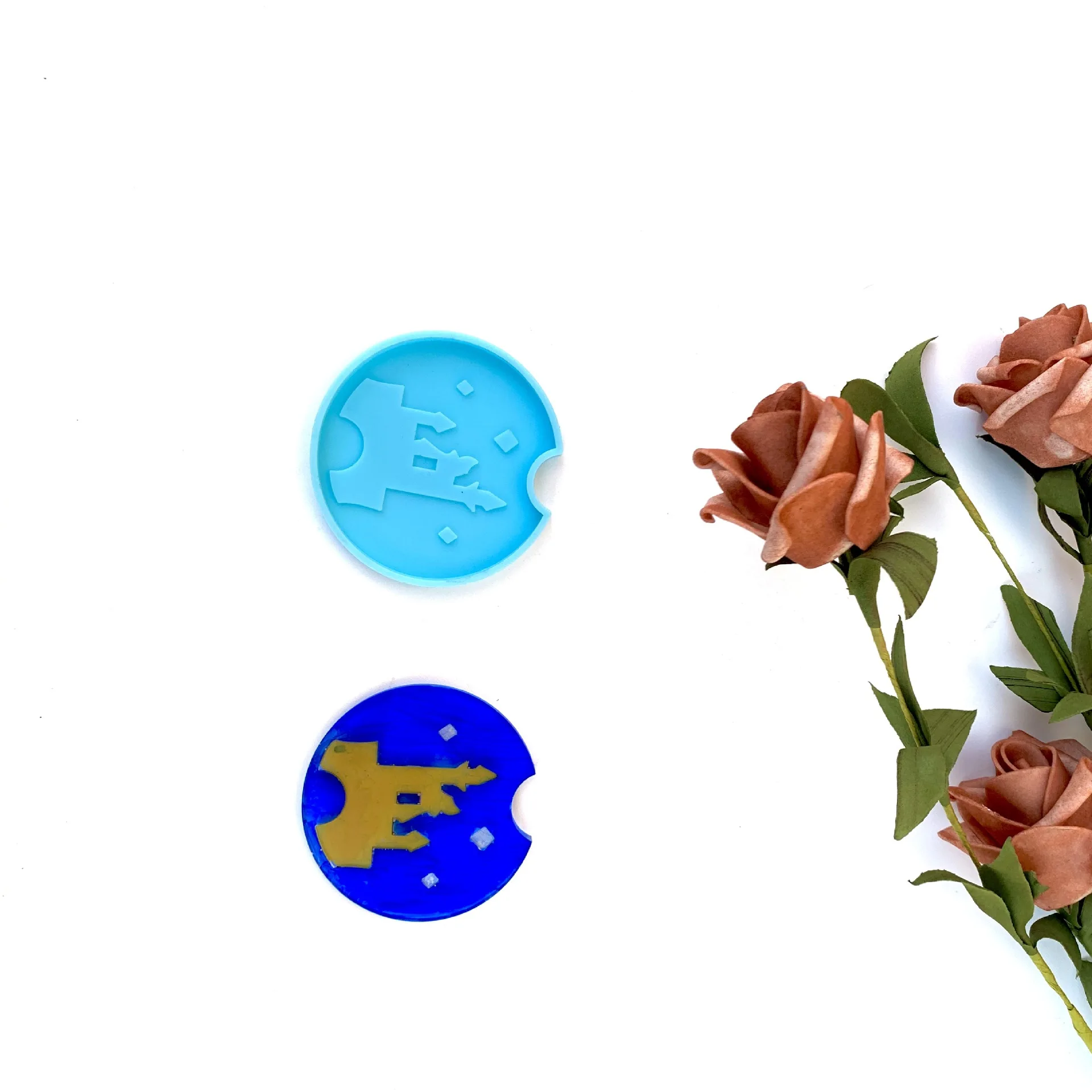 Amazon hot products DIY silicone resin molds 16 kinds of Car Cup Sun Flower Yoda Flag Jack Mini coaster mirror silicone mold, Blue
Amazon hot products DIY silicone resin molds 16 kinds of Car Cup Sun Flower Yoda Flag Jack Mini coaster mirror silicone mold, Blue