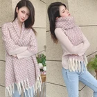 Woman Scarf Winter Pashmina Custom Thick Fashion 2019 Long Print Warm Shawl Weaving