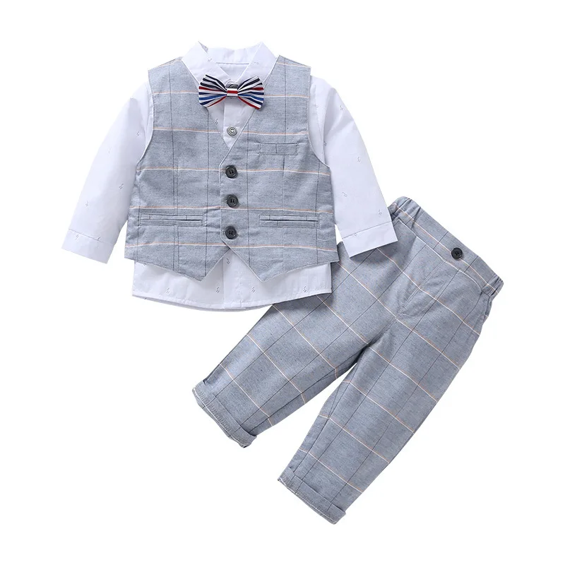 2021 new male birthday party tuxedo Boy dress children's boutique kids clothing set gentleman's suit
2021 new male birthday party tuxedo Boy dress children's boutique kids clothing set gentleman's suit