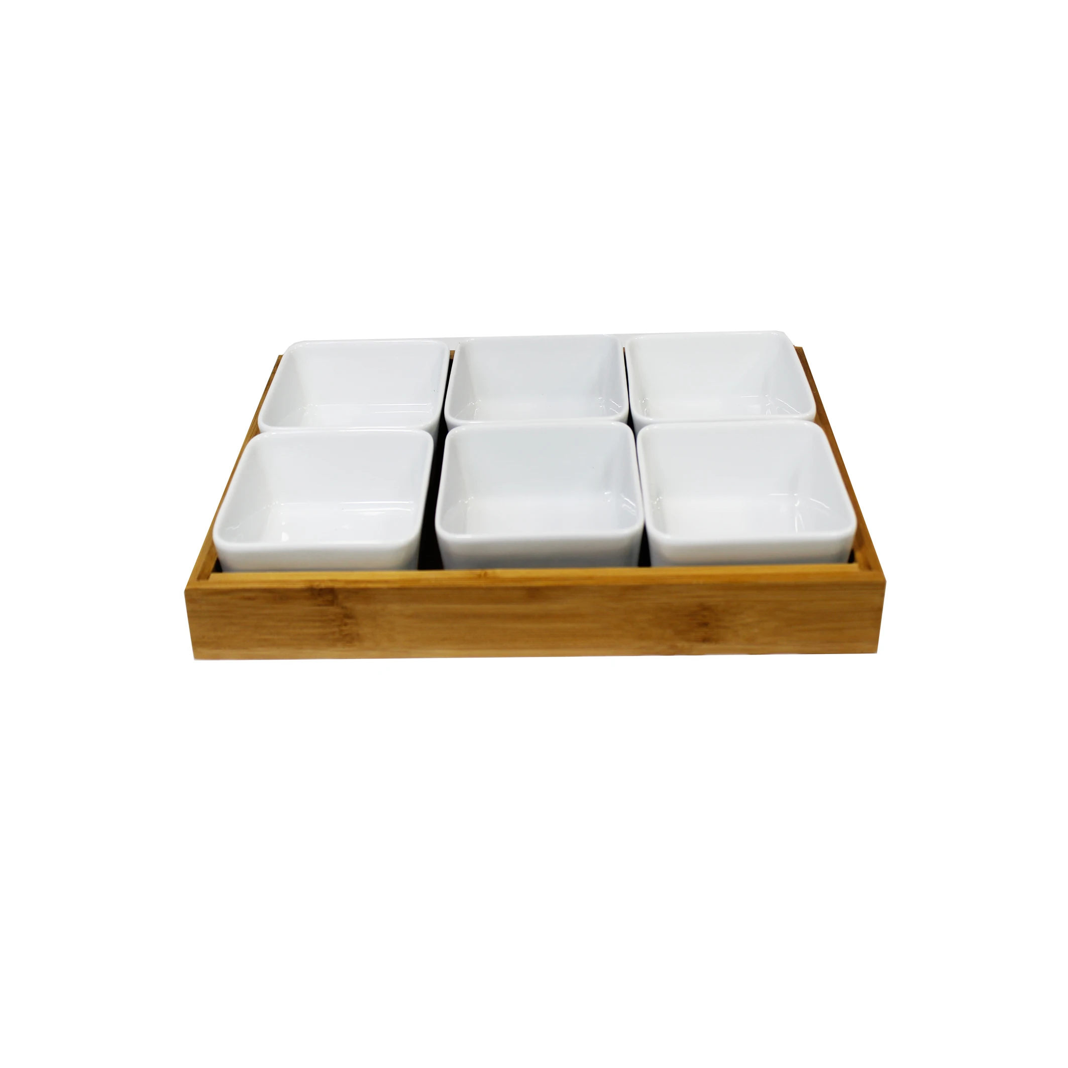 Snack Serving Tray Container with 6 Ceramic Bowls Bamboo Serving Tray for Cookies Chips Nuts Removable Ceramic Plate Dish CIQ
Snack Serving Tray Container with 6 Ceramic Bowls Bamboo Serving Tray for Cookies Chips Nuts Removable Ceramic Plate Dish CIQ
