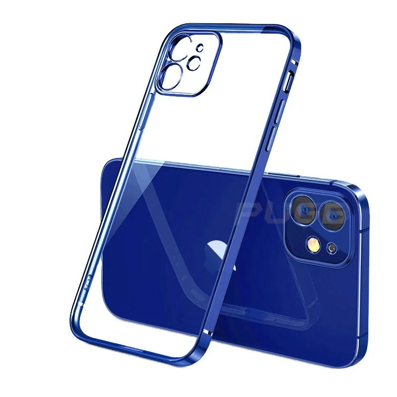 2021 Luxury Plating Square Frame Transparent Case For iPhone 12 11 Mini Pro Max X XS XR 6 7 8 Plus Soft Silicone Phone Case
2021 Luxury Plating Square Frame Transparent Case For iPhone 12 11 Mini Pro Max X XS XR 6 7 8 Plus Soft Silicone Phone Case