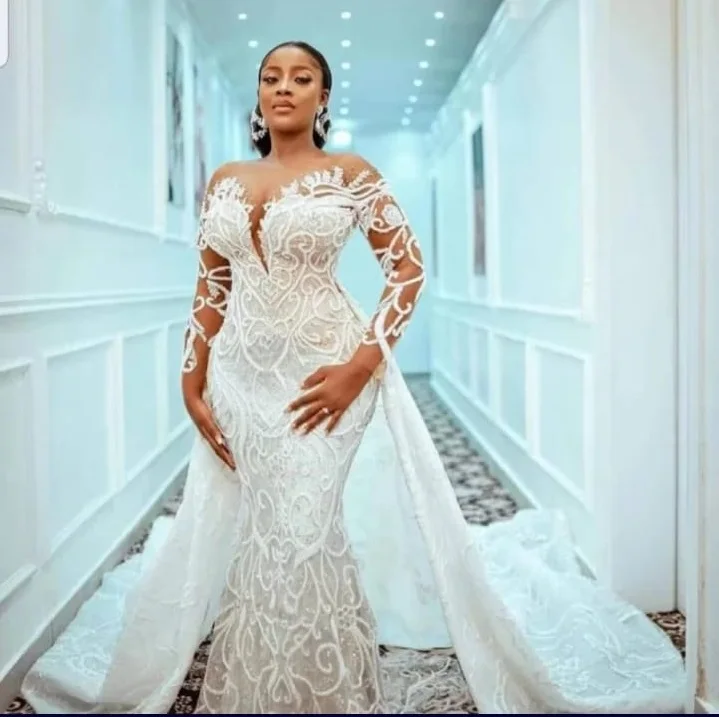 S1707F 2022 New Fashion high quality Wholesale sexy detachable customize bride mermaid ball gown wedding dresses, White
S1707F 2022 New Fashion high quality Wholesale sexy detachable customize bride mermaid ball gown wedding dresses, White
