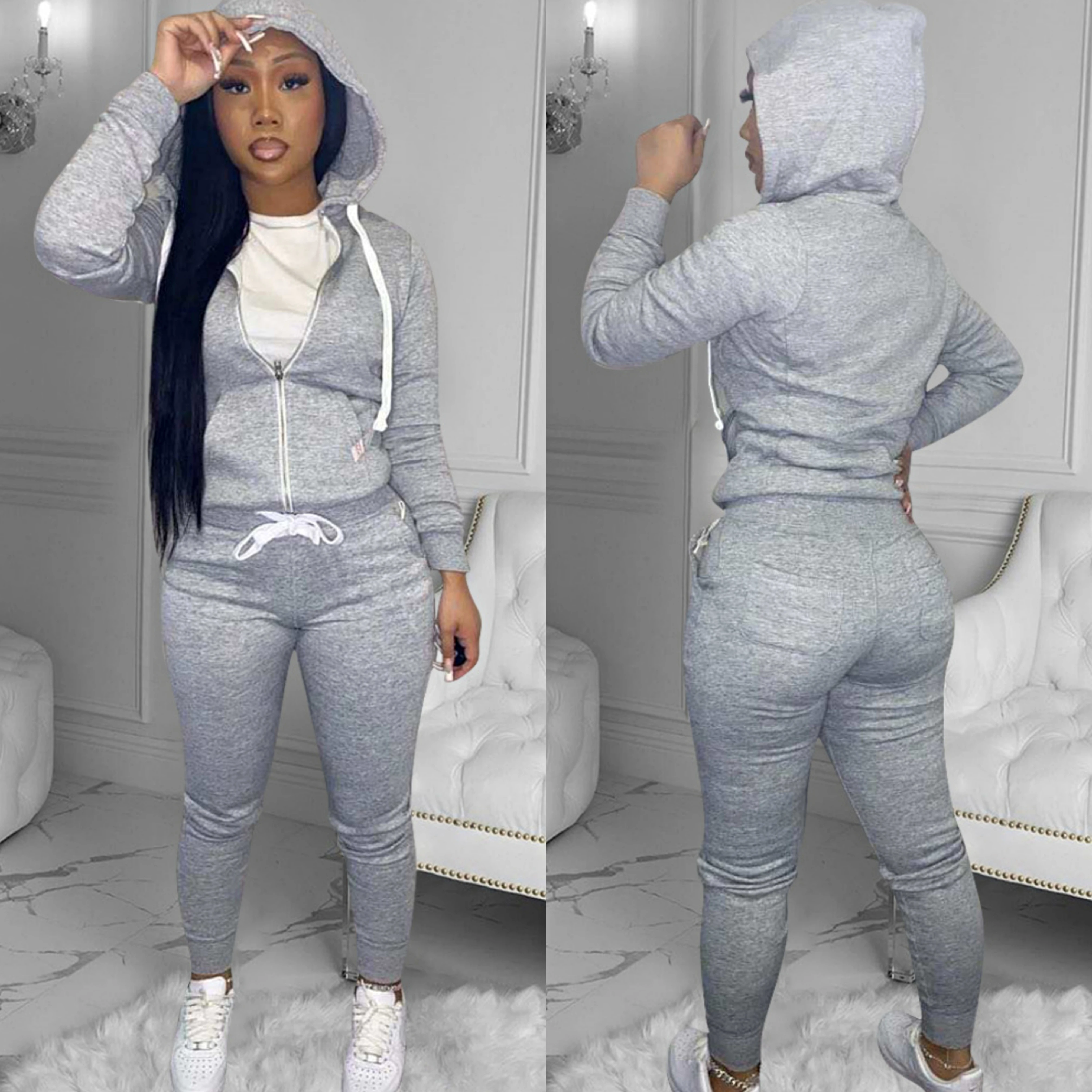 New Fall Winter Clothes Hooded Sweater Drawstring 2 Pieces Legging Sets Women Tracksuit Suits
New Fall Winter Clothes Hooded Sweater Drawstring 2 Pieces Legging Sets Women Tracksuit Suits