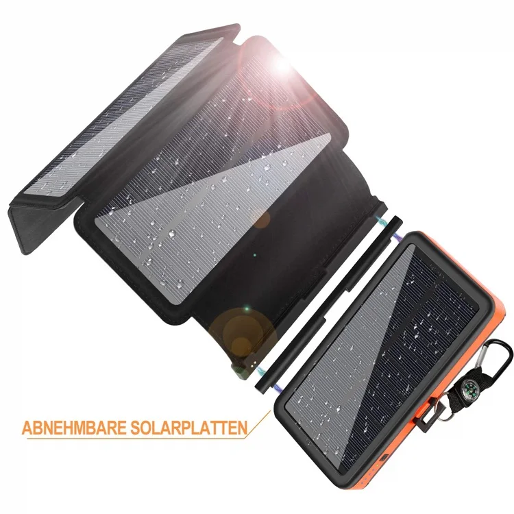 Wholesale Ultra 5 Solar Panels Slim Detachable Dual Usb PowerBank 20000mah Charger, Black, orange, blue
Wholesale Ultra 5 Solar Panels Slim Detachable Dual Usb PowerBank 20000mah Charger, Black, orange, blue