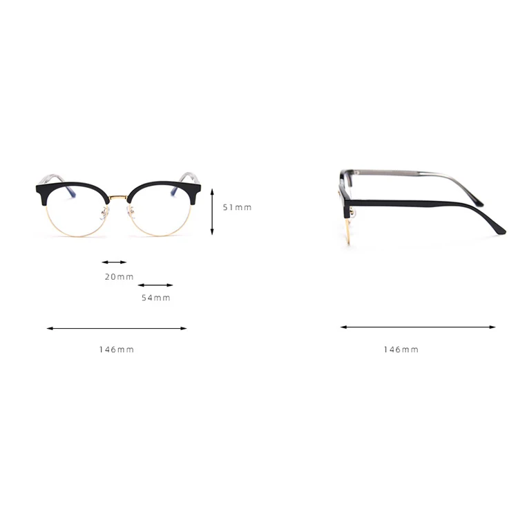 High Quality Fashion TR90 Semi-metallic frame Eyeglasses round Frames Optics Protect the students eyes spectacle frames
High Quality Fashion TR90 Semi-metallic frame Eyeglasses round Frames Optics Protect the students eyes spectacle frames