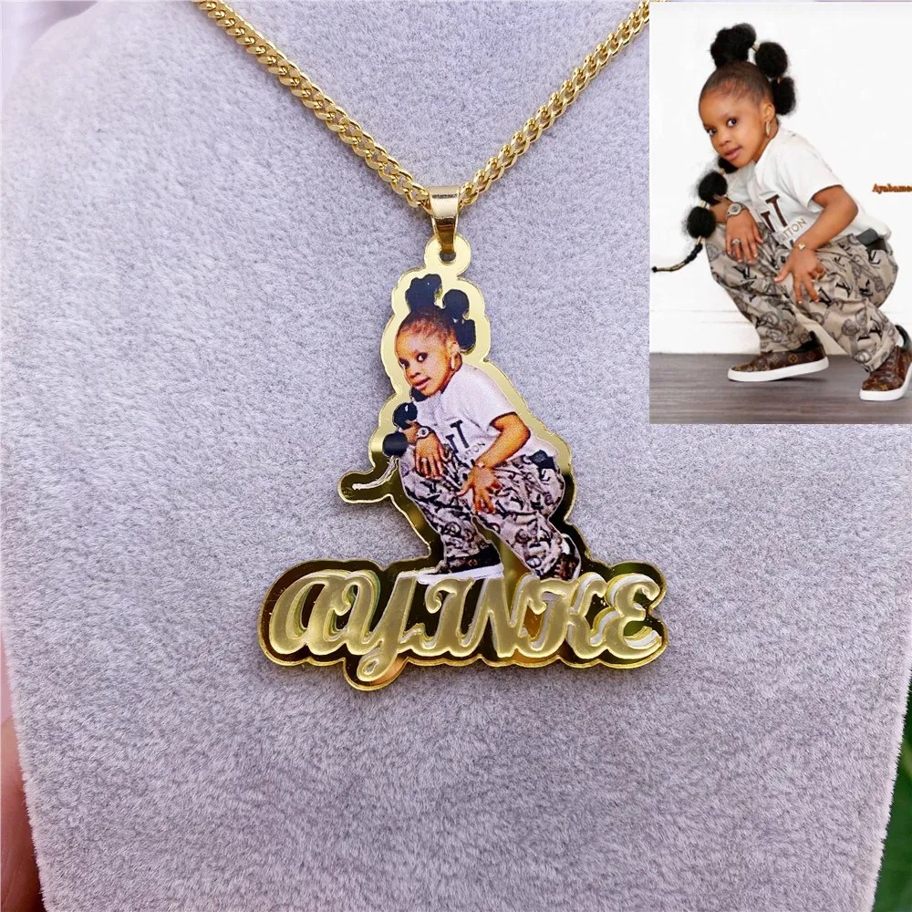 Custom Name Picture Necklace for Kids Personalized Acrylic Pendent Necklace Custom Memory Jewelry for Women Christmas Gift, Gold,silver
Custom Name Picture Necklace for Kids Personalized Acrylic Pendent Necklace Custom Memory Jewelry for Women Christmas Gift, Gold,silver