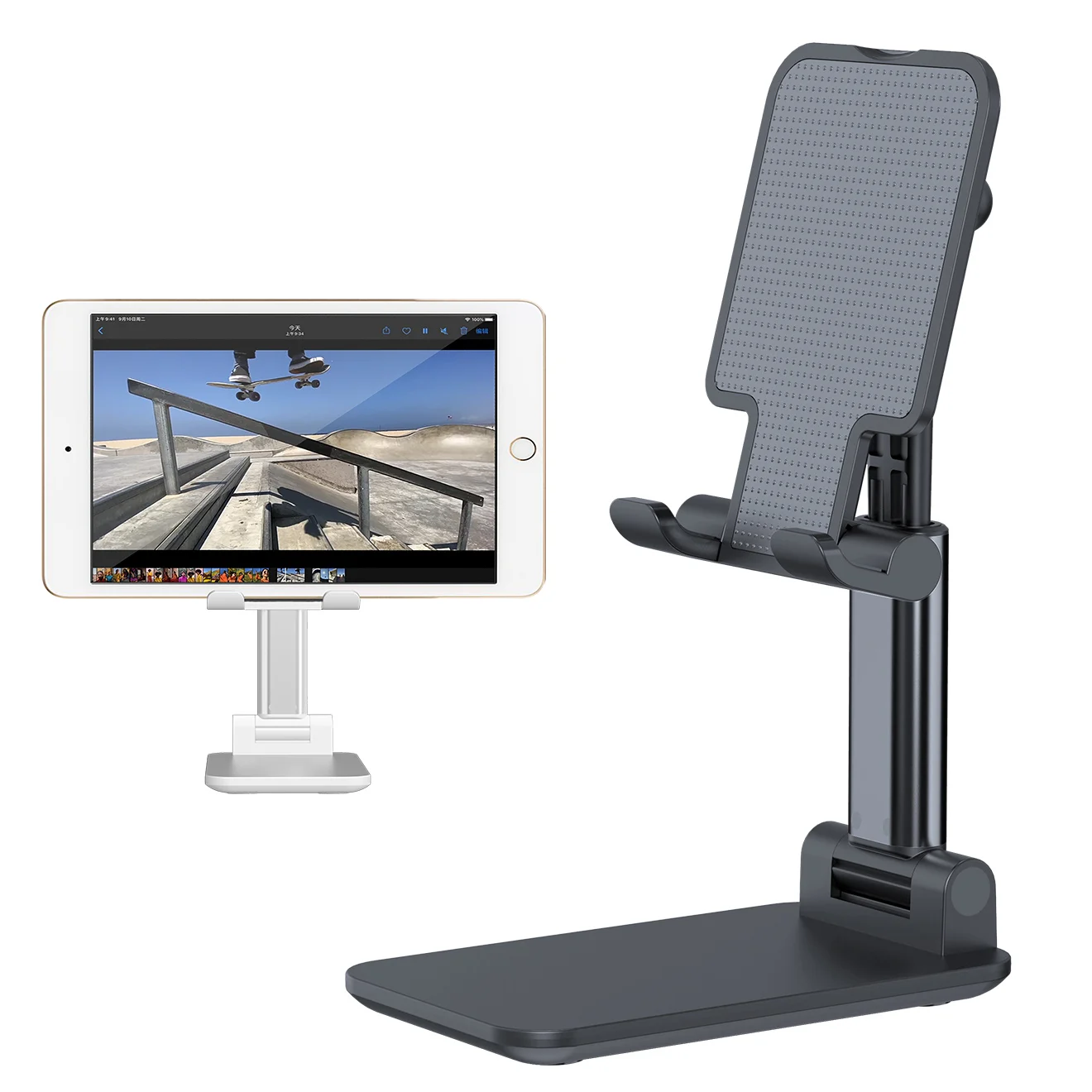 CCT1 Foldable Desk Tablet Stand Mobile Phone Mount Holder Height Adjustable Smart Phone Tablet PC Bracket
CCT1 Foldable Desk Tablet Stand Mobile Phone Mount Holder Height Adjustable Smart Phone Tablet PC Bracket