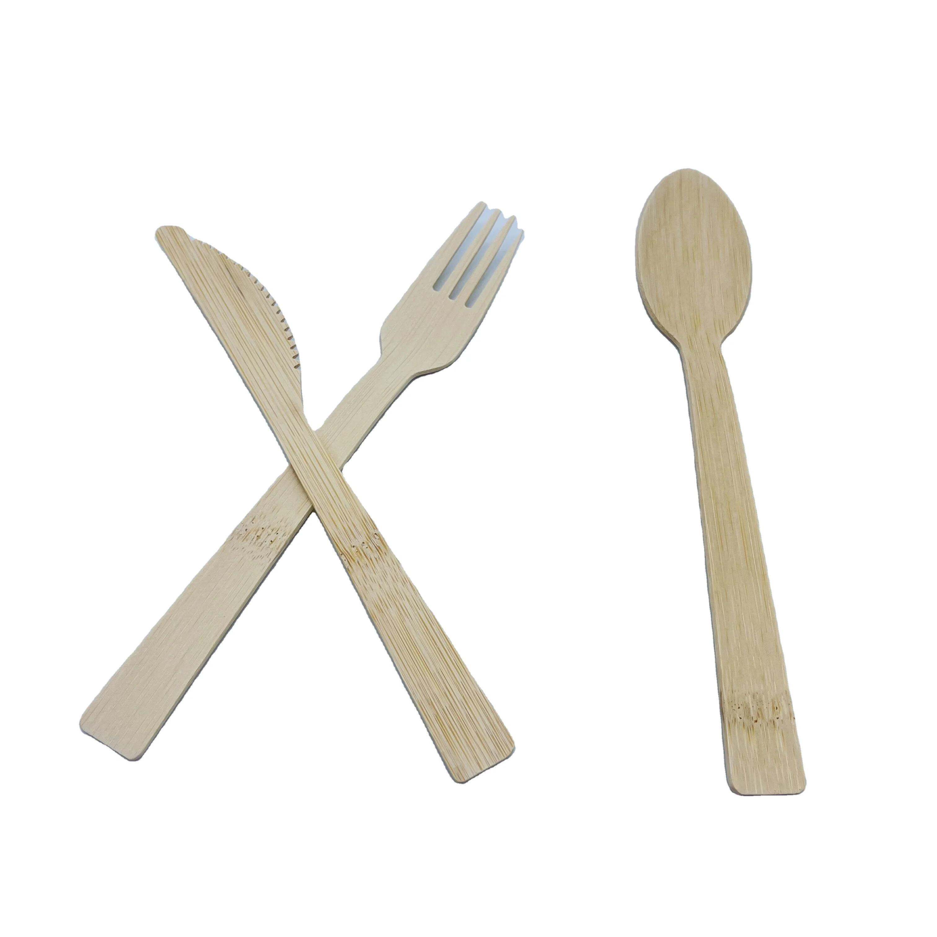 Eco Friendly 170mm Disposable Spoon Knife And Fork Bamboo Wooden Cutlery, Natural wood color
Eco Friendly 170mm Disposable Spoon Knife And Fork Bamboo Wooden Cutlery, Natural wood color