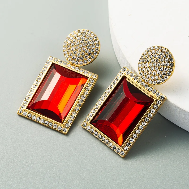 Factory Wholesale CZ Geometric Square Crystal Rhinestone Pendant Dinner Jewelry Fashion Accessories Earrings For Women, Champagne,ab,brown,blue,gold, red, silver, black, green,gray
Factory Wholesale CZ Geometric Square Crystal Rhinestone Pendant Dinner Jewelry Fashion Accessories Earrings For Women, Champagne,ab,brown,blue,gold, red, silver, black, green,gray